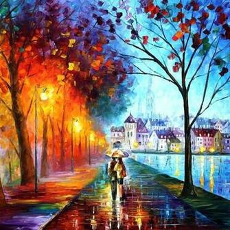 Wallpaper Autumn Drawing Walking New iPad Air