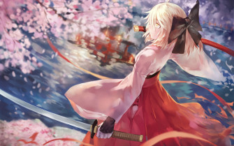 Fate Grand Order Sakura Saber Wallpaper HD Anime 4k Image