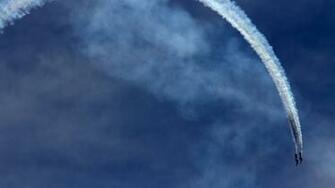Wallpaper Airplanes Sky Aerobatics Track