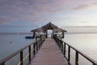 Jetty On Leleuvia Island Lomaiviti Islands Fiji Photographic Print By