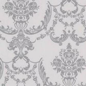 Palais Wallpaper Silver Gray Contemporary By Design