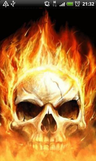 Skull Flames Of Death Live Wallpaper For Your Android
