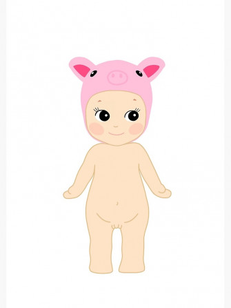 Sonny Angel Pig Baby Greeting Card By Emilyyummy