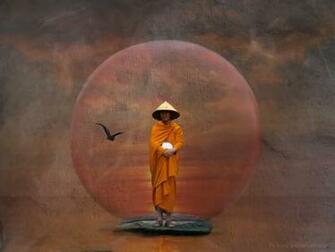 Zen Quotes Wallpaper The Waiting Monk
