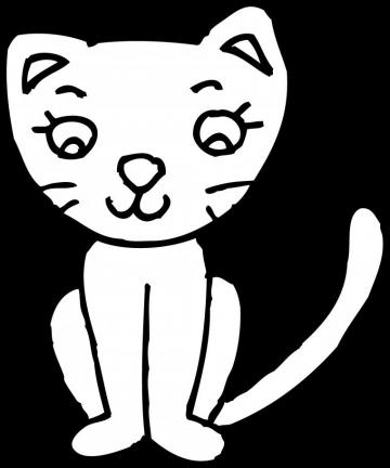 Halloween Cat Clip Art Black White Printable HD Wallpaper