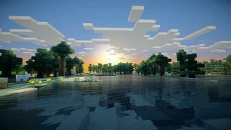 Wallpaper Sunrise Minecraft