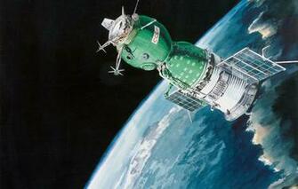 Wallpaper Flight Spaceship Union Soviet Image For Desktop