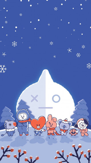 Bt21 On Wallpaper iPhone Christmas Bts