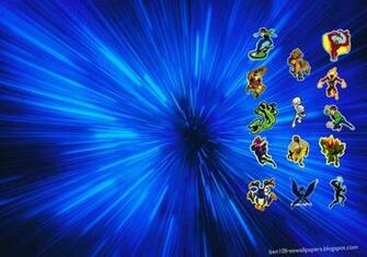 Ben Ten Desktop Wallpaper Alien Monsters In Blue Vortex