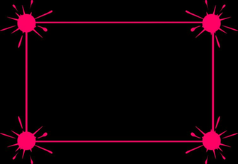 Illustration Of Blank Frame Border Splattered Paint Stock
