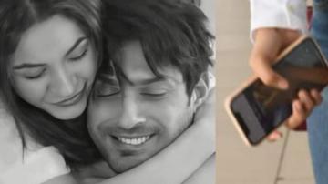 Sidharth Holds Shehnaaz S Hand In Her Phone Wallpaper Pic Sidnaaz
