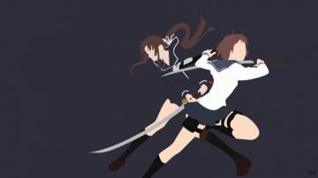 Ga Rei Zero Minimalist Wallpaper Anime
