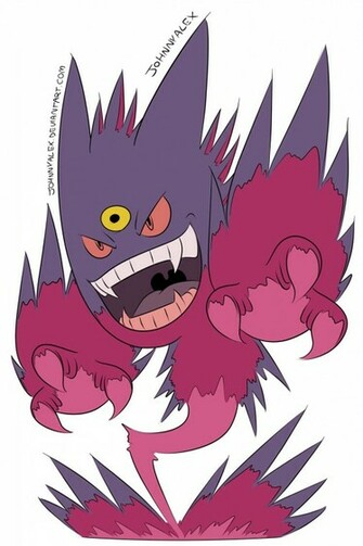 Mega Gengar By Johnnyalex