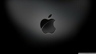 Apple Black Background Wallpaper