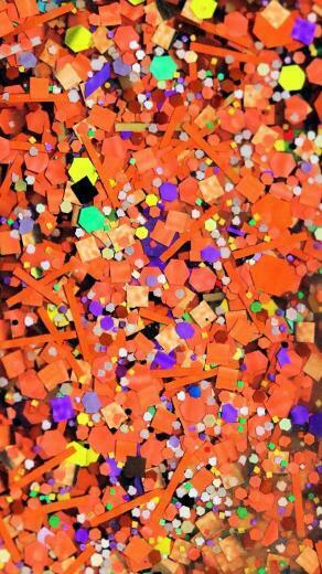 Glitter Sparkle Glow iPhone Wallpaper Orange Color