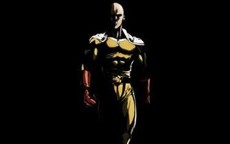 Men S Black And White Jacket One Punch Man Saitama