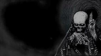 Dark Horror Skeleton Skull Occult Evil Wallpaper