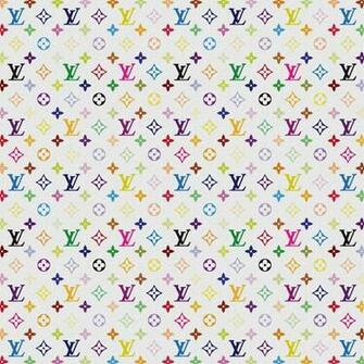 Louis Vuitton Multicolor White iPad Wallpaper Background