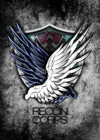 Attack On Titan Survey Corps Logo Wallpaper Recon By Jpmdesign