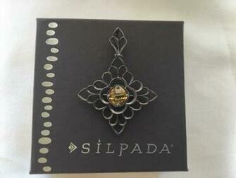Silpada Oxidized Sterling Silver Citrine Cz And Similar Items