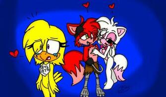 Foxy Mangle And Chica Collab By Classicsonic06