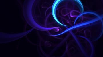Purple Glow Fractal Dark Wallpaper Background Kde Store