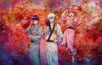 Wallpaper Anime Yukata Gintama Gintoki Kagura