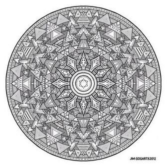 Mandala Hand Drawing By Jim