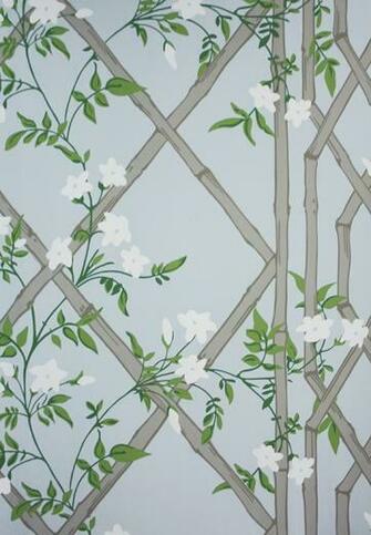 Jasmine Lattice Wallpaper A Decorative Featuring Floral