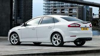 Ford Mondeo Side Pose In White Wallpaper