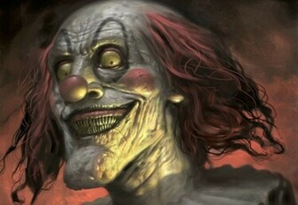Grinning Clown Wallpaper Background