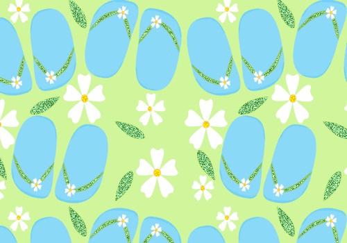 Flip Flops Nichole Floral Beautiful