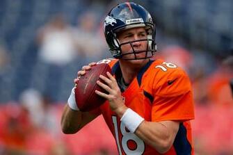 Peyton Manning Quarterback Of The Denver Broncos