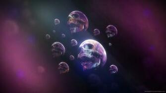 HD Psychedelic Skulls Wallpaper
