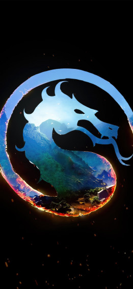 Mortal Kombat Logo 5k iPhone Wallpaper