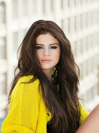 Selena Gomez Yellow Blouse iPad Wallpaper Pictures