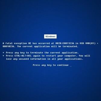 Blue Screen Of Death Desktop Wallpaper