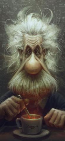 Formula Caricature Albert Einstein Cartoon K HD De iPhone