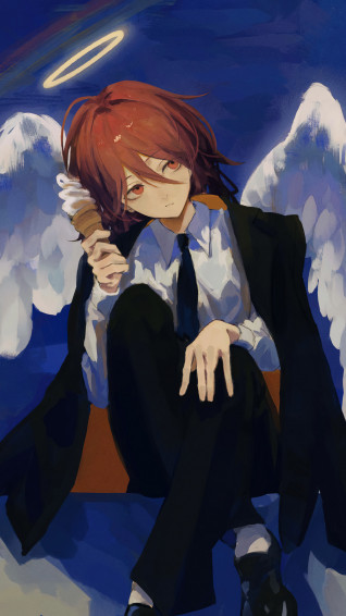 Angel Devil Chainsaw Man Art 4k Wallpaper iPhone HD Phone 31j
