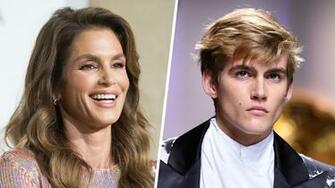 Cindy Crawford Cheers On Son Presley At Paris Fashion Week