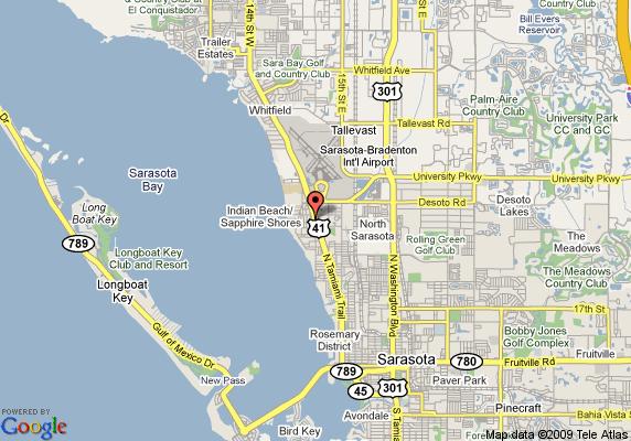 Map Of Sarasota Days Inn Airport