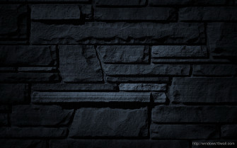 Black Stone Wall HD Wallpaper