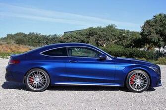 Mercedes Amg C63 S Coupe Blue Wallpaper