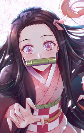 Wallpaper Beautiful Anime Kamado Nezuko