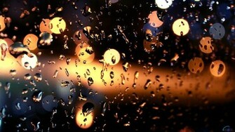 Wallpaper Rain Drops On Glass X HDtv 1080p