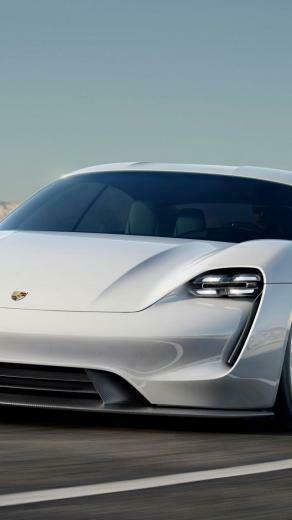 Wallpaper Porsche Taycan Electric Cars Supercar 800v White