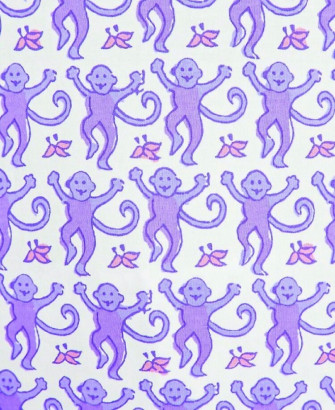 Purple Preppy Monkeys iPad Case Skin By