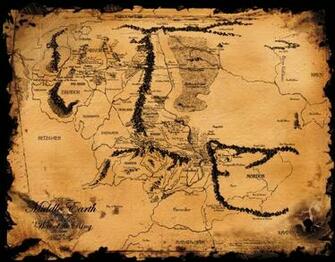 Middle Earth Map Wallpaper