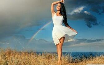 Happy Girl In White Dress 4k HD Desktop Wallpaper For Ultra