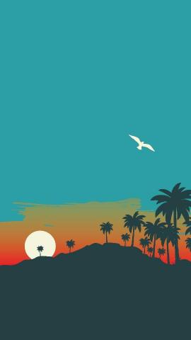 iPhone Wallpaper Sunset Digital Teahub Io